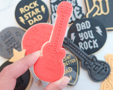 Load image into Gallery viewer, Electric Guitar Fondant Cookie Embosser / Cutter - Made in the UK with Love from House of Toot Sweet - Just £6.50! Shop now at House of Toot Sweet