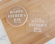 Load image into Gallery viewer, Happy Father's Day Classic Fondant Cookie Embosser - Made in the UK with Love from House of Toot Sweet - Just £6.50! Shop now at House of Toot Sweet