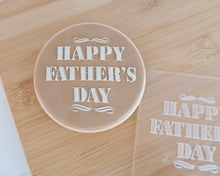 Load image into Gallery viewer, Happy Father's Day Classic Fondant Cookie Embosser - Made in the UK with Love from House of Toot Sweet - Just £6.50! Shop now at House of Toot Sweet
