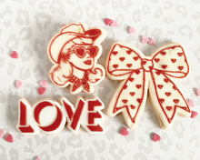 Load image into Gallery viewer, Retro Cowgirl Fondant Embosser & Cutter