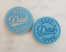 Load image into Gallery viewer, Best Dad Ever Logo Fondant Cookie Embosser - Made in the UK with Love from House of Toot Sweet - Just £6.50! Shop now at House of Toot Sweet