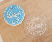 Load image into Gallery viewer, Best Dad Ever Logo Fondant Cookie Embosser - Made in the UK with Love from House of Toot Sweet - Just £6.50! Shop now at House of Toot Sweet