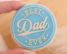 Load image into Gallery viewer, Best Dad Ever Logo Fondant Cookie Embosser - Made in the UK with Love from House of Toot Sweet - Just £6.50! Shop now at House of Toot Sweet