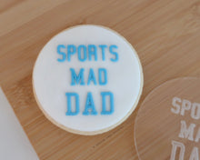 Load image into Gallery viewer, Sports Mad Dad Fondant Cookie Embosser - Made in the UK with Love from House of Toot Sweet - Just £6.50! Shop now at House of Toot Sweet
