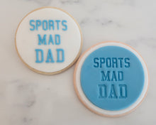Load image into Gallery viewer, Sports Mad Dad Fondant Cookie Embosser - Made in the UK with Love from House of Toot Sweet - Just £6.50! Shop now at House of Toot Sweet
