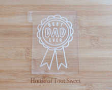 Load image into Gallery viewer, Best Dad Ever Rosette Fondant Cookie Embosser / Cutter - Made in the UK with Love from House of Toot Sweet - Just £6.50! Shop now at House of Toot Sweet