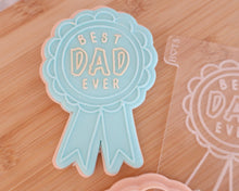 Load image into Gallery viewer, Best Dad Ever Rosette Fondant Cookie Embosser / Cutter - Made in the UK with Love from House of Toot Sweet - Just £6.50! Shop now at House of Toot Sweet