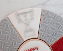 Load image into Gallery viewer, Sports Car Mad Pizza Platter Fondant Cookie Embosser / Cutter - Made in the UK with Love from House of Toot Sweet - Just £6! Shop now at House of Toot Sweet