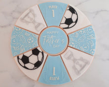 Load image into Gallery viewer, Football Mad Pizza Platter Fondant Cookie Embosser / Cutter - Made in the UK with Love from House of Toot Sweet - Just £6! Shop now at House of Toot Sweet