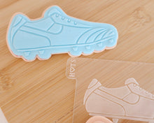 Load image into Gallery viewer, Football Boot Fondant Cookie Embosser / Cutter - Made in the UK with Love from House of Toot Sweet - Just £6.50! Shop now at House of Toot Sweet