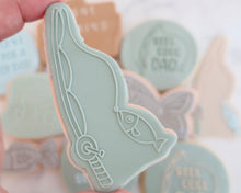 Load image into Gallery viewer, Fishing Rod Fondant Cookie Embosser / Cutter - Made in the UK with Love from House of Toot Sweet - Just £6.50! Shop now at House of Toot Sweet