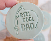 Load image into Gallery viewer, Reel Cool Dad Fondant Cookie Stamp - Made in the UK with Love from House of Toot Sweet - Just £5.50! Shop now at House of Toot Sweet