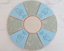 Load image into Gallery viewer, Fishing Mad Pizza Platter Fondant Cookie Embosser / Cutter - Made in the UK with Love from House of Toot Sweet - Just £4.99! Shop now at House of Toot Sweet