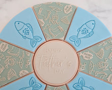 Load image into Gallery viewer, Fishing Mad Pizza Platter Fondant Cookie Embosser / Cutter - Made in the UK with Love from House of Toot Sweet - Just £4.99! Shop now at House of Toot Sweet