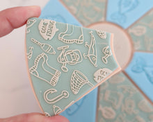 Load image into Gallery viewer, Gone Fishing Icons Texture Fondant Cookie Embosser - Made in the UK with Love from House of Toot Sweet - Just £7! Shop now at House of Toot Sweet