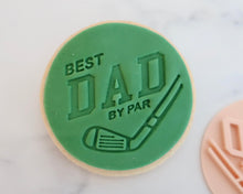 Load image into Gallery viewer, Best Dad By ParDad Fondant Cookie Stamp - Made in the UK with Love from House of Toot Sweet - Just £5! Shop now at House of Toot Sweet