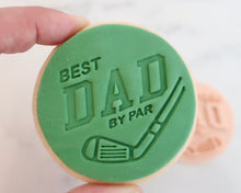 Load image into Gallery viewer, Best Dad By ParDad Fondant Cookie Stamp - Made in the UK with Love from House of Toot Sweet - Just £5! Shop now at House of Toot Sweet