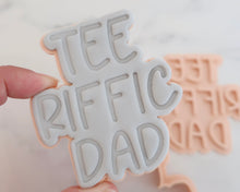 Load image into Gallery viewer, Tee Riffic Dad fondant cookie Stamp / Cutter - Made in the UK with Love from House of Toot Sweet - Just £6.50! Shop now at House of Toot Sweet