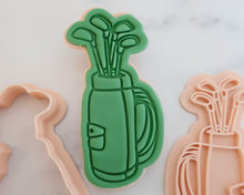 Load image into Gallery viewer, Golf Club Bag fondant cookie Stamp / Cutter - Made in the UK with Love from House of Toot Sweet - Just £5.50! Shop now at House of Toot Sweet