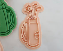 Load image into Gallery viewer, Golf Club Bag fondant cookie Stamp / Cutter - Made in the UK with Love from House of Toot Sweet - Just £5.50! Shop now at House of Toot Sweet