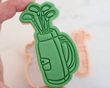 Load image into Gallery viewer, Golf Club Bag fondant cookie Stamp / Cutter - Made in the UK with Love from House of Toot Sweet - Just £5.50! Shop now at House of Toot Sweet