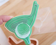 Load image into Gallery viewer, Golf Club & Ball Fondant Cookie Embosser / Cutter - Made in the UK with Love from House of Toot Sweet - Just £6.50! Shop now at House of Toot Sweet