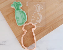 Load image into Gallery viewer, Golf Club Bag Fondant Cookie Embosser / Cutter - Made in the UK with Love from House of Toot Sweet - Just £6.50! Shop now at House of Toot Sweet