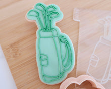 Load image into Gallery viewer, Golf Club Bag Fondant Cookie Embosser / Cutter - Made in the UK with Love from House of Toot Sweet - Just £6.50! Shop now at House of Toot Sweet