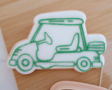 Load image into Gallery viewer, Golf Buggy Cart Fondant Cookie Embosser / Cutter - Made in the UK with Love from House of Toot Sweet - Just £6.50! Shop now at House of Toot Sweet