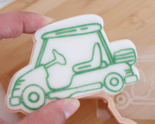 Load image into Gallery viewer, Golf Buggy Cart Fondant Cookie Embosser / Cutter - Made in the UK with Love from House of Toot Sweet - Just £6.50! Shop now at House of Toot Sweet