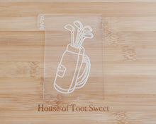Load image into Gallery viewer, Golf Club Bag Fondant Cookie Embosser / Cutter - Made in the UK with Love from House of Toot Sweet - Just £6.50! Shop now at House of Toot Sweet