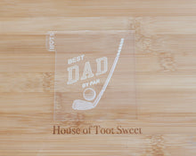 Load image into Gallery viewer, Best Dad By Par Fondant Cookie Embosser / Cutter - Made in the UK with Love from House of Toot Sweet - Just £6.50! Shop now at House of Toot Sweet