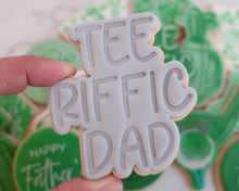 Load image into Gallery viewer, Tee Riffic Dad fondant cookie Stamp / Cutter - Made in the UK with Love from House of Toot Sweet - Just £6.50! Shop now at House of Toot Sweet
