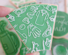 Load image into Gallery viewer, Golf Icons Texture Fondant Cookie Embosser - Made in the UK with Love from House of Toot Sweet - Just £7! Shop now at House of Toot Sweet