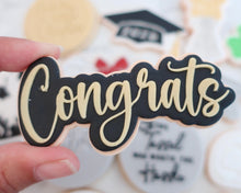 Load image into Gallery viewer, Congrats - Fondant Cookie Embosser / Cutter - Made in the UK with Love from House of Toot Sweet - Just £6! Shop now at House of Toot Sweet