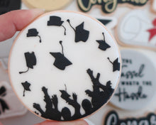 Load image into Gallery viewer, Graduation Caps Texture Fondant Cookie Embosser - Made in the UK with Love from House of Toot Sweet - Just £7! Shop now at House of Toot Sweet