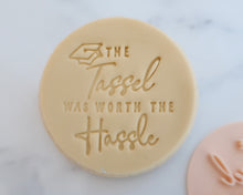Load image into Gallery viewer, The Tassel Was Worth The Hassle Fondant Cookie Stamp - Made in the UK with Love from House of Toot Sweet - Just £5.50! Shop now at House of Toot Sweet