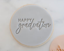 Load image into Gallery viewer, Happy Graduation Fondant Cookie Stamp - Made in the UK with Love from House of Toot Sweet - Just £5.50! Shop now at House of Toot Sweet
