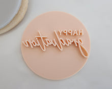 Load image into Gallery viewer, Happy Graduation Fondant Cookie Stamp - Made in the UK with Love from House of Toot Sweet - Just £5.50! Shop now at House of Toot Sweet