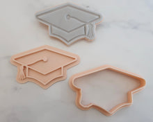 Load image into Gallery viewer, Graduation Cap Mortarboard Fondant Cookie Stamp / Cutter - Made in the UK with Love from House of Toot Sweet - Just £6! Shop now at House of Toot Sweet