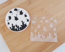 Load image into Gallery viewer, Graduation Caps Texture Fondant Cookie Embosser - Made in the UK with Love from House of Toot Sweet - Just £7! Shop now at House of Toot Sweet
