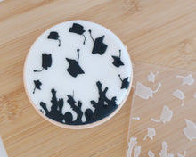 Load image into Gallery viewer, Graduation Caps Texture Fondant Cookie Embosser - Made in the UK with Love from House of Toot Sweet - Just £7! Shop now at House of Toot Sweet