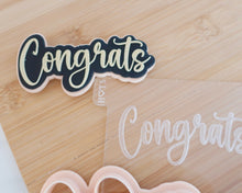 Load image into Gallery viewer, Congrats - Fondant Cookie Embosser / Cutter - Made in the UK with Love from House of Toot Sweet - Just £6! Shop now at House of Toot Sweet