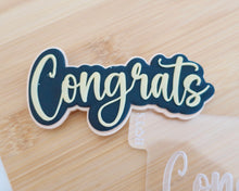 Load image into Gallery viewer, Congrats - Fondant Cookie Embosser / Cutter - Made in the UK with Love from House of Toot Sweet - Just £6! Shop now at House of Toot Sweet