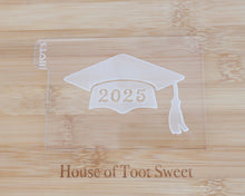 Load image into Gallery viewer, Graduation Cap 2025 - Mortar board Fondant Cookie Embosser / Cutter - Made in the UK with Love from House of Toot Sweet - Just £6.50! Shop now at House of Toot Sweet