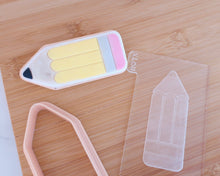 Load image into Gallery viewer, Pencil Fondant Cookie Embosser / Cutter - Made in the UK with Love from House of Toot Sweet - Just £6! Shop now at House of Toot Sweet