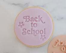 Load image into Gallery viewer, Back to School Retro Fondant Cookie Stamp - Made in the UK with Love from House of Toot Sweet - Just £5.50! Shop now at House of Toot Sweet