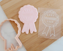 Load image into Gallery viewer, Best Teacher Ever Rosette Fondant Cookie Embosser / Cutter - Made in the UK with Love from House of Toot Sweet - Just £6.50! Shop now at House of Toot Sweet