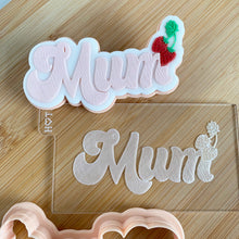 Load image into Gallery viewer, Retro Strawberry Mum Fondant Embosser / Cutter