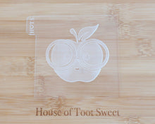 Load image into Gallery viewer, Cute Apple with Glasses Fondant Cookie Embosser / Cutter - Made in the UK with Love from House of Toot Sweet - Just £6.50! Shop now at House of Toot Sweet